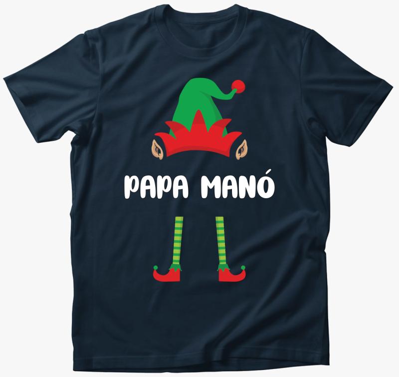 Papa manós póló — Tengerészkék