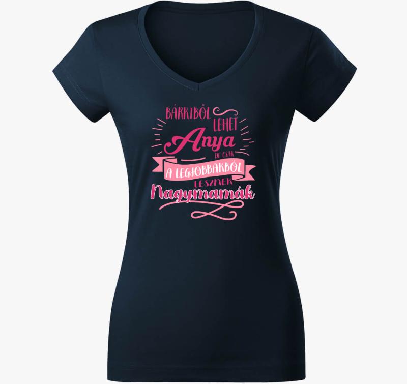 Legeslegjobb nagymama póló — Tengerészkék