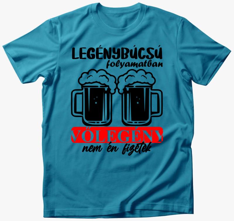 Legénybúcsús Vőlegény 2 póló — Türkiz