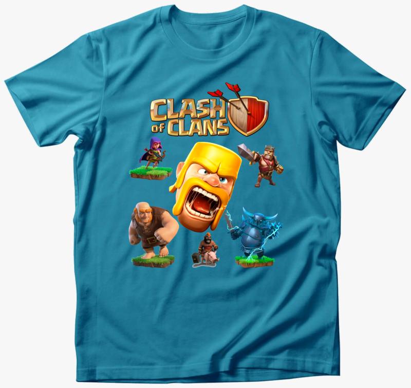 Clash of clans póló — Türkiz