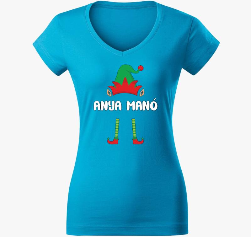 Anya manós póló — Türkiz