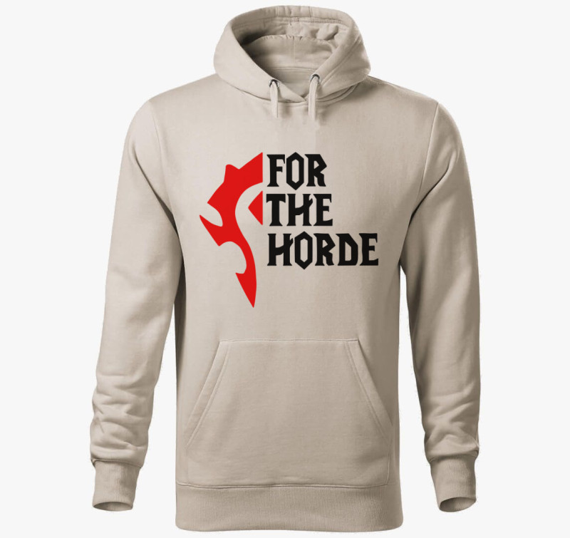 For the horde kapucnis pulóver — Drapp szürke