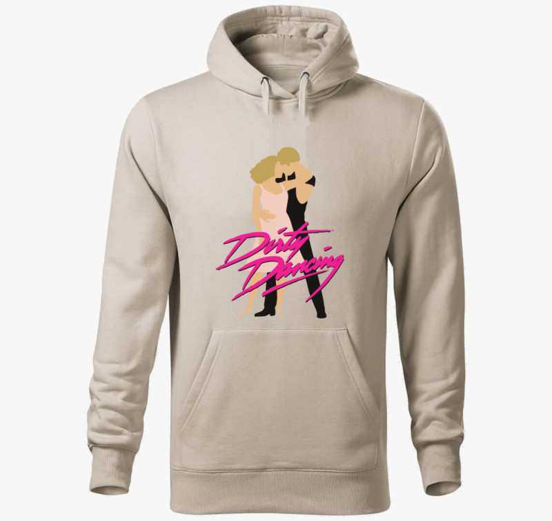 Dirty Dancing kapucnis pulóver — Drapp szürke