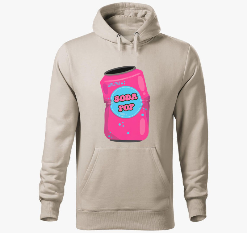 SodaPop kapucnis pulóver — Drapp szürke