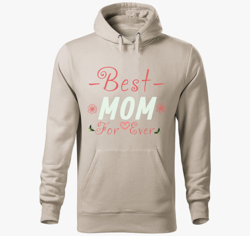 Best Mom for Ever póló — Drapp szürke