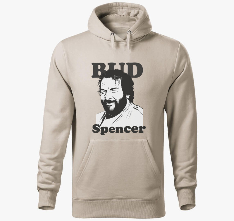 Bud Spencer a legenda kapucnis pulóver — Drapp szürke