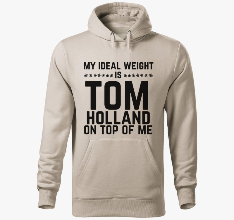 Ideal weight TH kapucnis pulóver — Drapp szürke