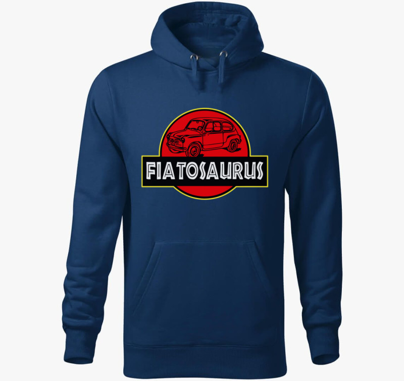 Fiatosaurus kapucnis pulóver — Éjkék