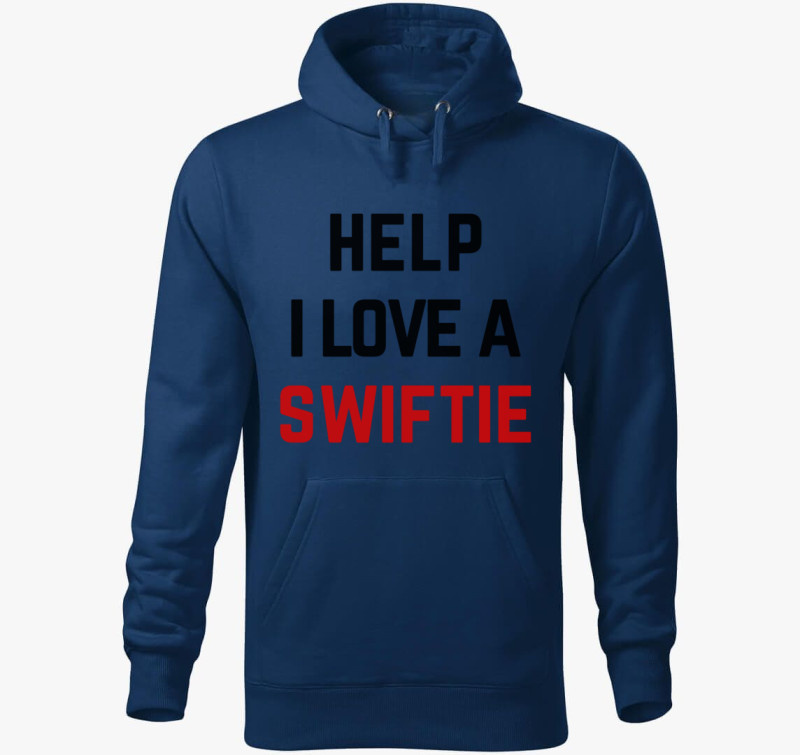 Swiftie lover kapucnis pulóver — Éjkék