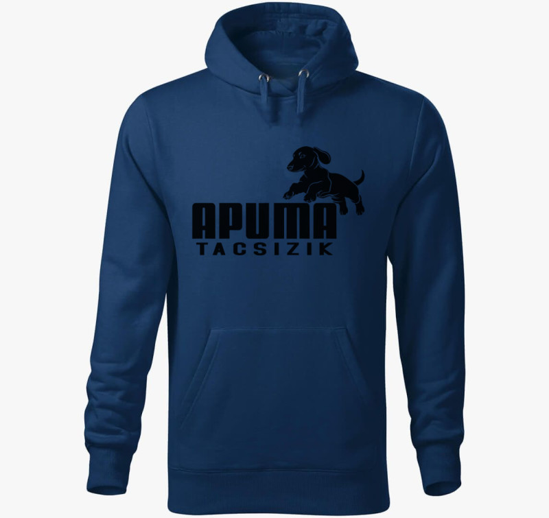 Tacsi APUMA Tacsizik márka pumás kapucnis pulóver — Éjkék