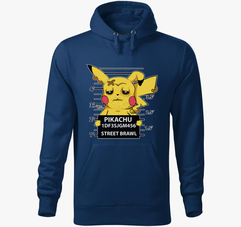 Sittes Pikachu kapucnis pulóver — Éjkék