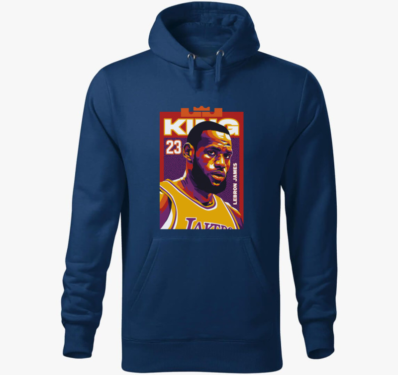 LeBron James kapucnis pulóver — Éjkék