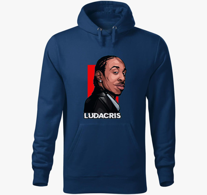 Ludacris kapucnis pulóver — Éjkék