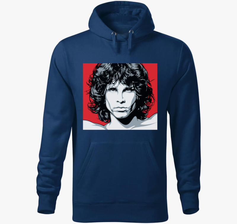Jim Morrison kapucnis pulóver — Éjkék