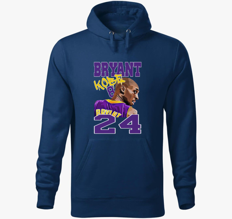 Kobe Bryant festmény kapucnis pulóver — Éjkék