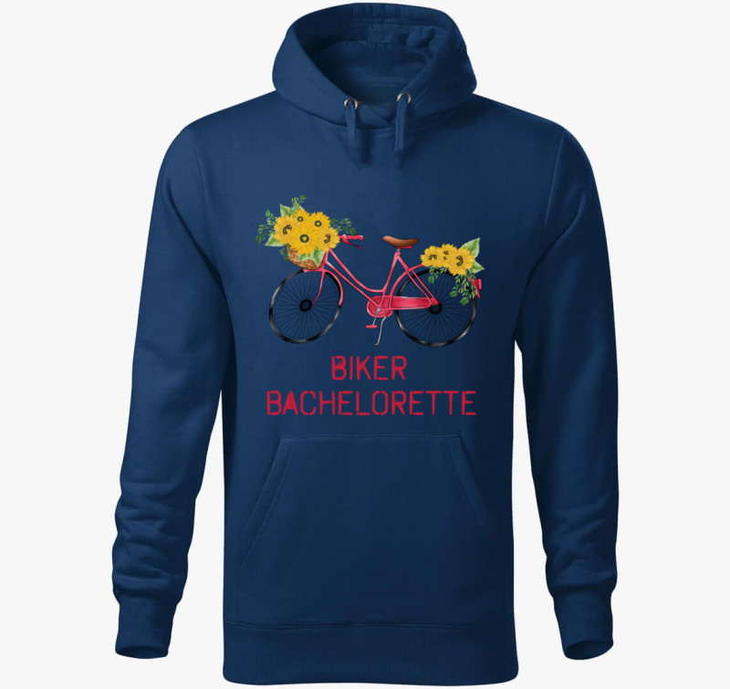 Biker Bachelorette kapucnis pulóver — Éjkék