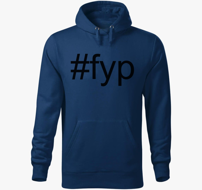 Fyp kapucnis pulóver — Éjkék
