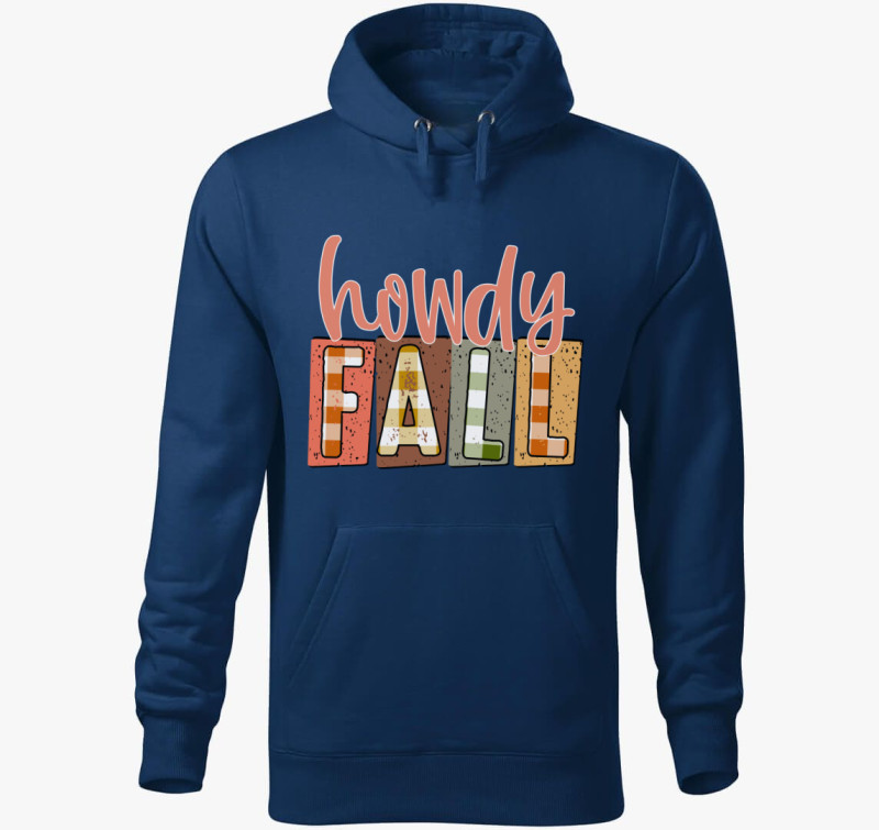 Howdy Fall kapucnis pulóver — Éjkék