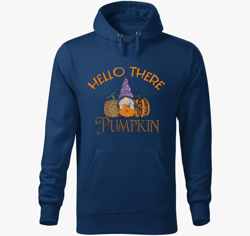 Hello there pumpkin kapucnis pulóver — Éjkék
