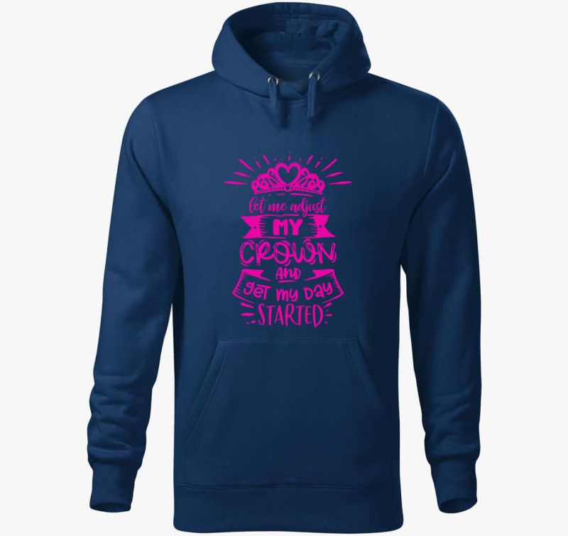 Adjust crown pink kapucnis pulóver — Éjkék