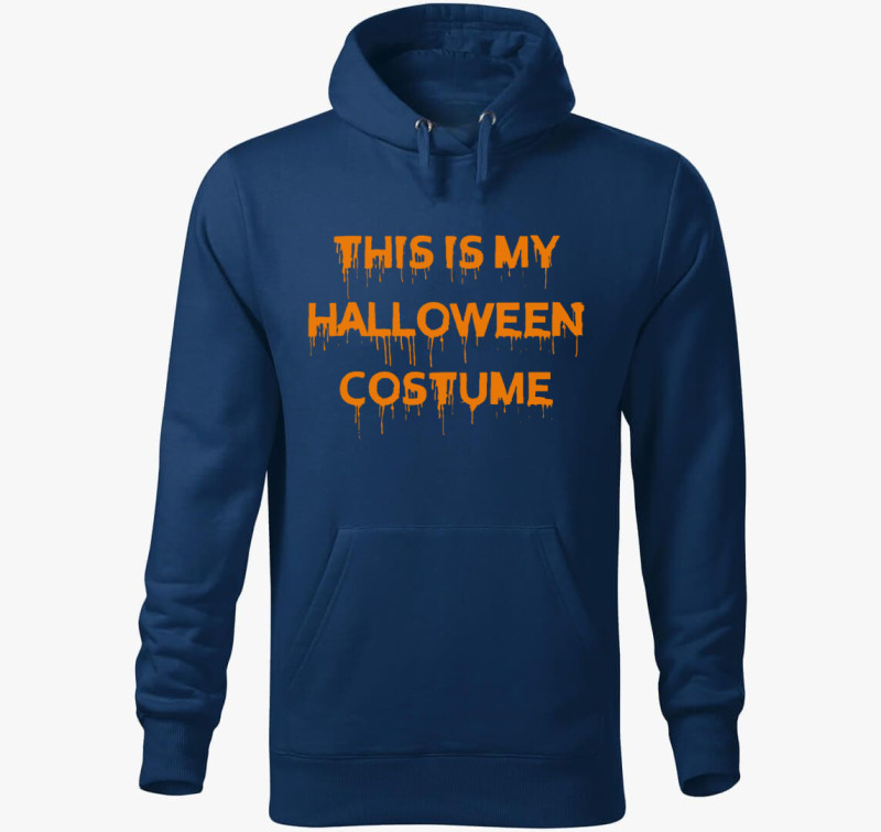 Halloween costume2 kapucnis pulóver — Éjkék