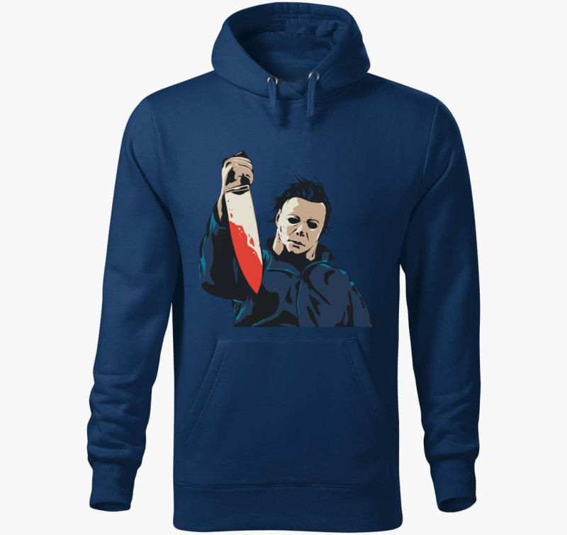 Michael Halloween kapucnis pulóver — Éjkék