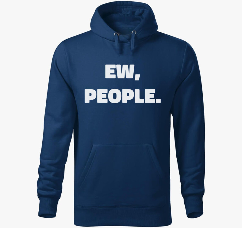 Ew people kapucnis pulóver — Éjkék