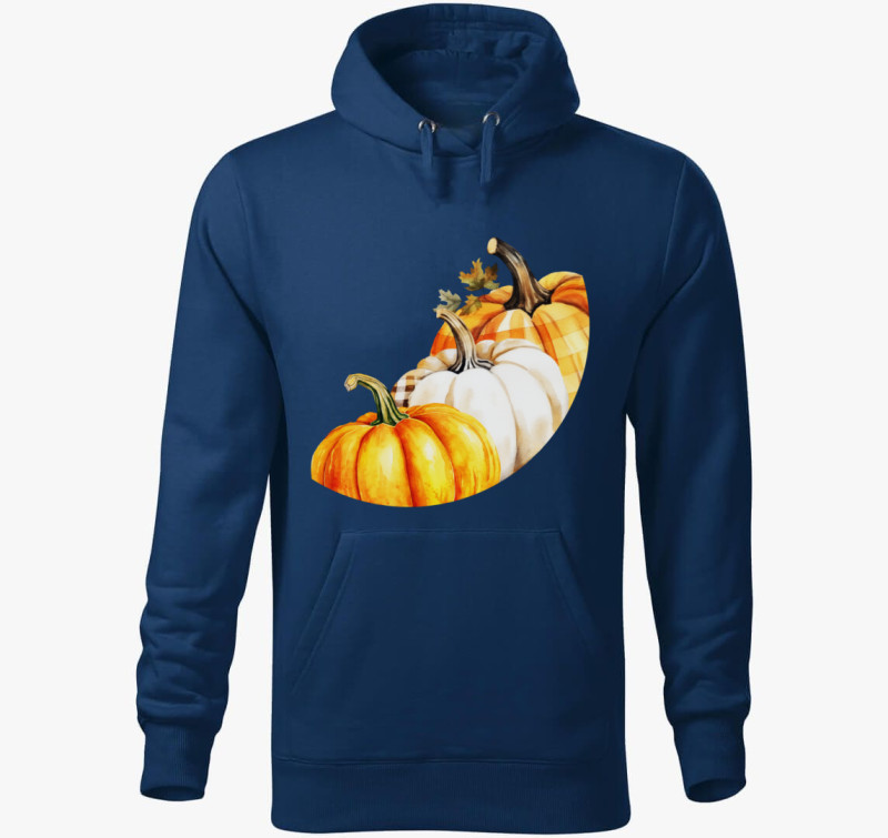 3 pumpkins kapucnis pulóver — Éjkék