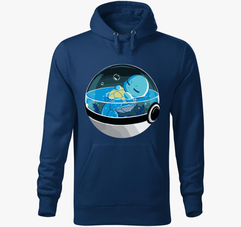 Pokemon Squirtle kapucnis pulóver — Éjkék