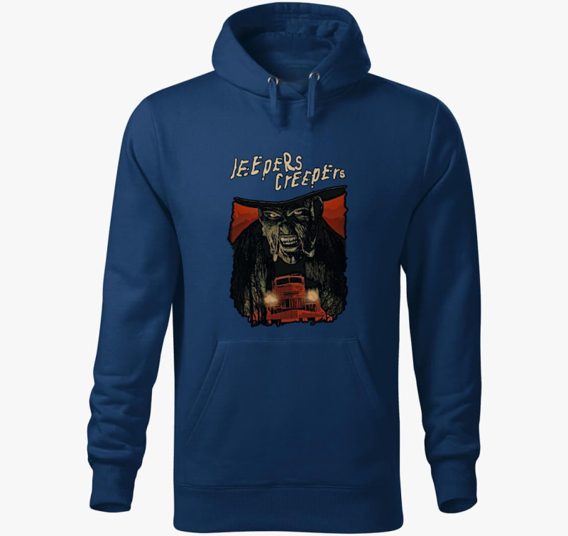 Jeepers Creepers kapucnis pulóver — Éjkék