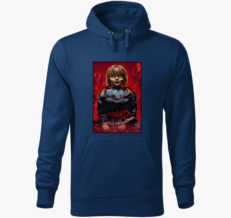 Annabelle 3 kapucnis pulóver — Éjkék