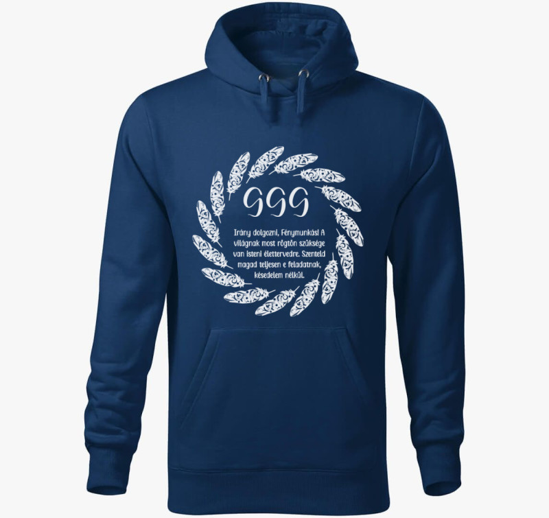 999 angyali szám kapucnis pulóver — Éjkék
