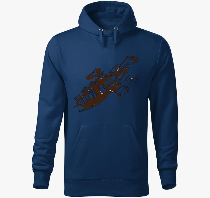 Firefly Serenity kapucnis pulóver — Éjkék