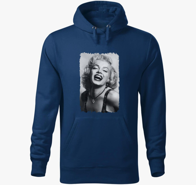 Marilyn Monroe kapucnis pulóver — Éjkék