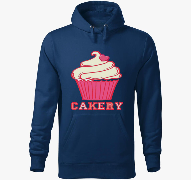 Cakery kapucnis pulóver — Éjkék