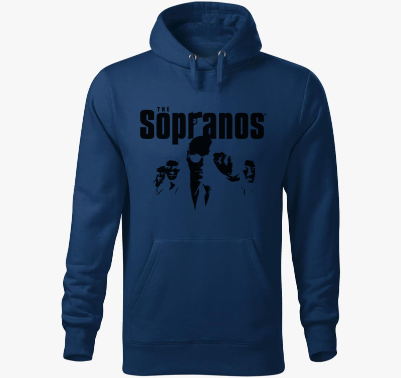 The Sopranos kapucnis pulóver — Éjkék