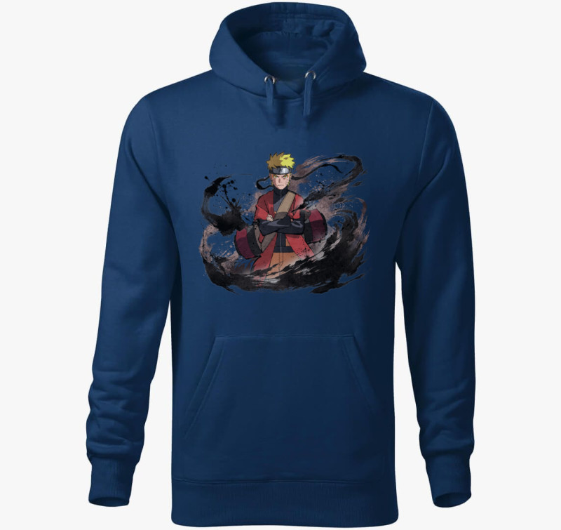 Naruto Art kapucnis pulóver — Éjkék