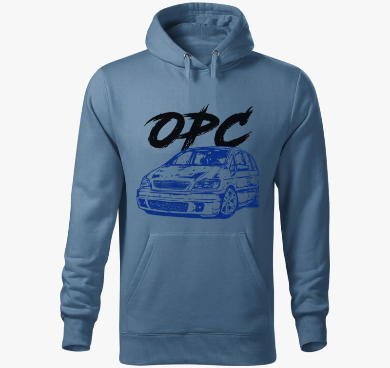 OPC kapucnis pulóver — Farmerkék