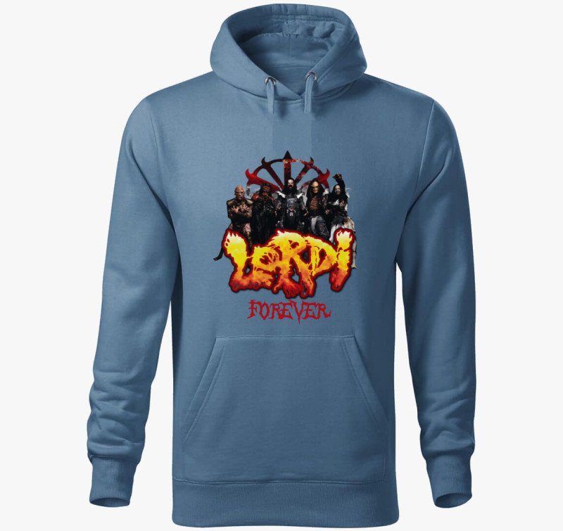 Lordi Örökké kapucnis pulóver — Farmerkék
