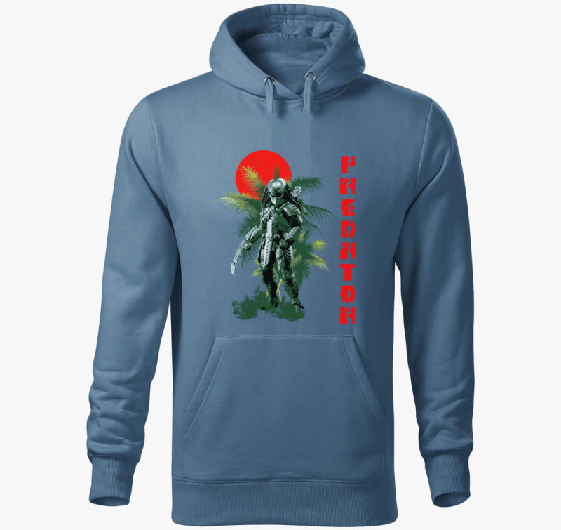 Predátor kapucnis pulóver — Farmerkék