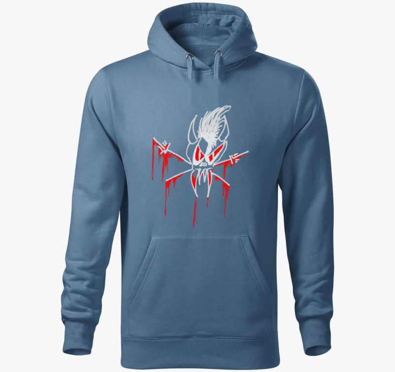 Metallica Live Logo kapucnis pulóver — Farmerkék