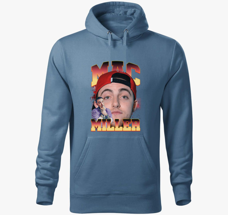 Mac Miller EZ kapucnis pulóver — Farmerkék