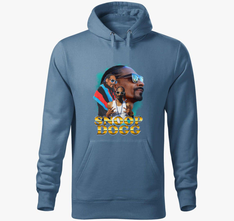 Snoop Doggy Dogg kapucnis pulóver — Farmerkék