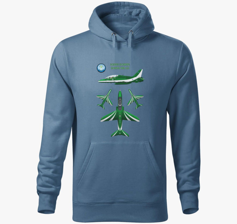 Saudi Hawks 2 póló — Farmerkék