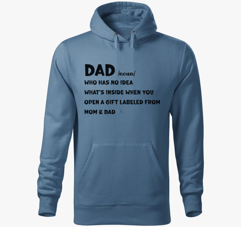 DAD definíció kapucnis pulóver — Farmerkék
