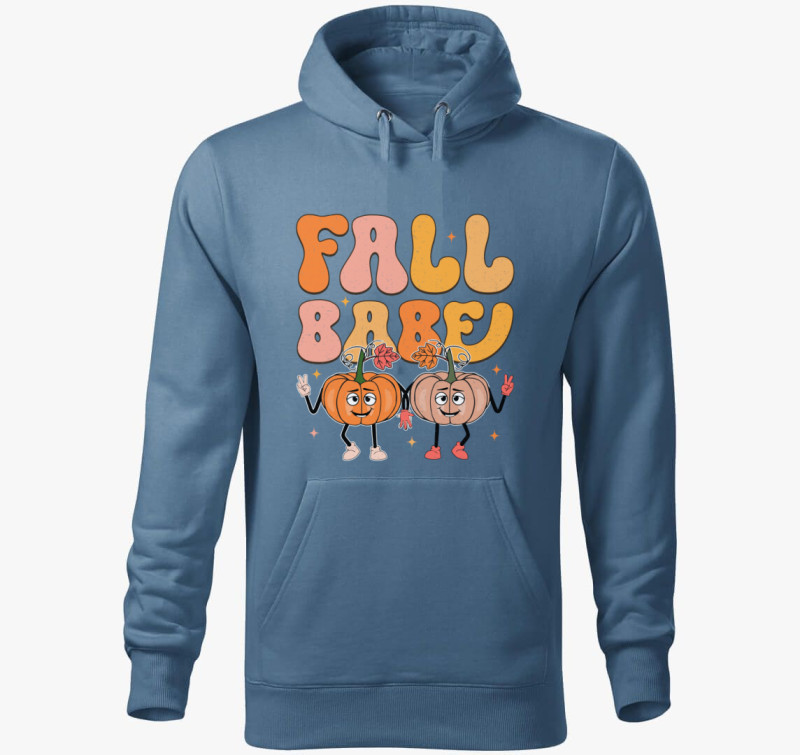 FallBabe kapucnis pulóver — Farmerkék