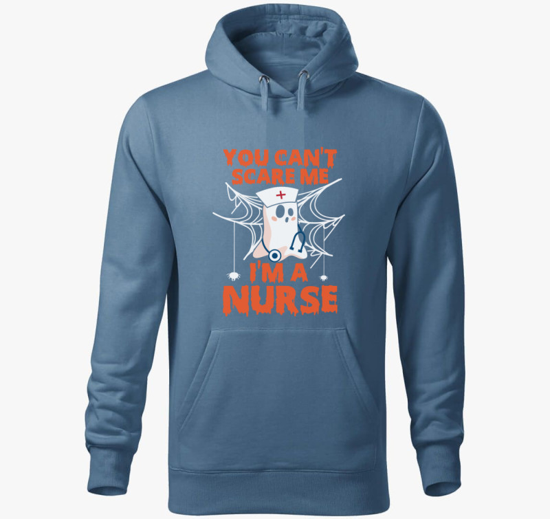Nurse halloween kapucnis pulóver — Farmerkék