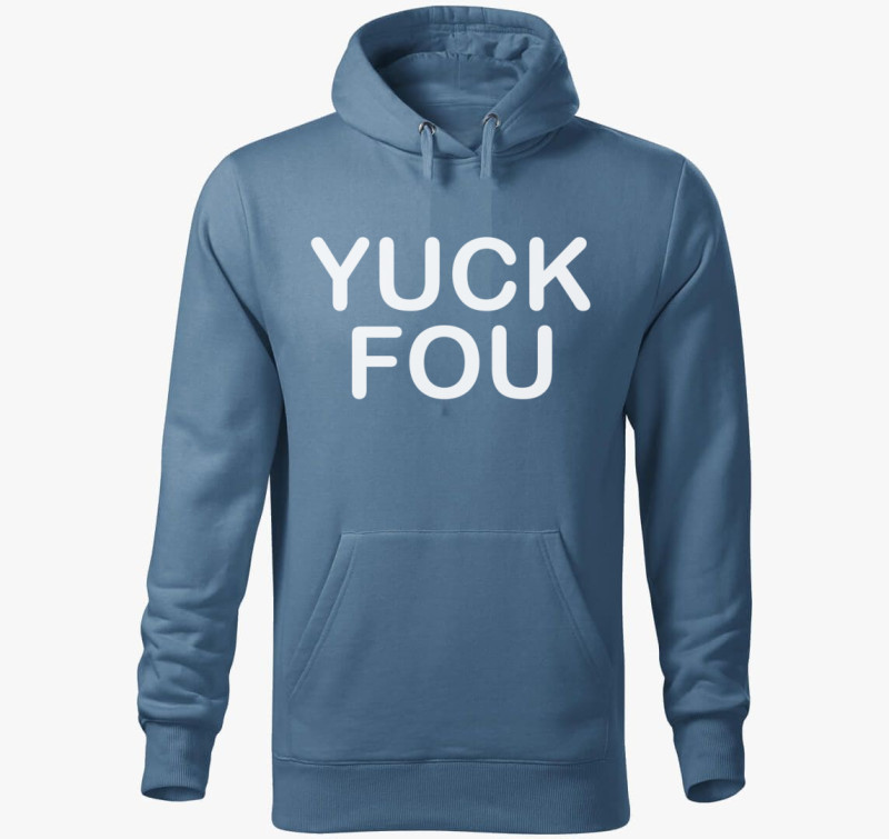 Yuck kapucnis pulóver — Farmerkék
