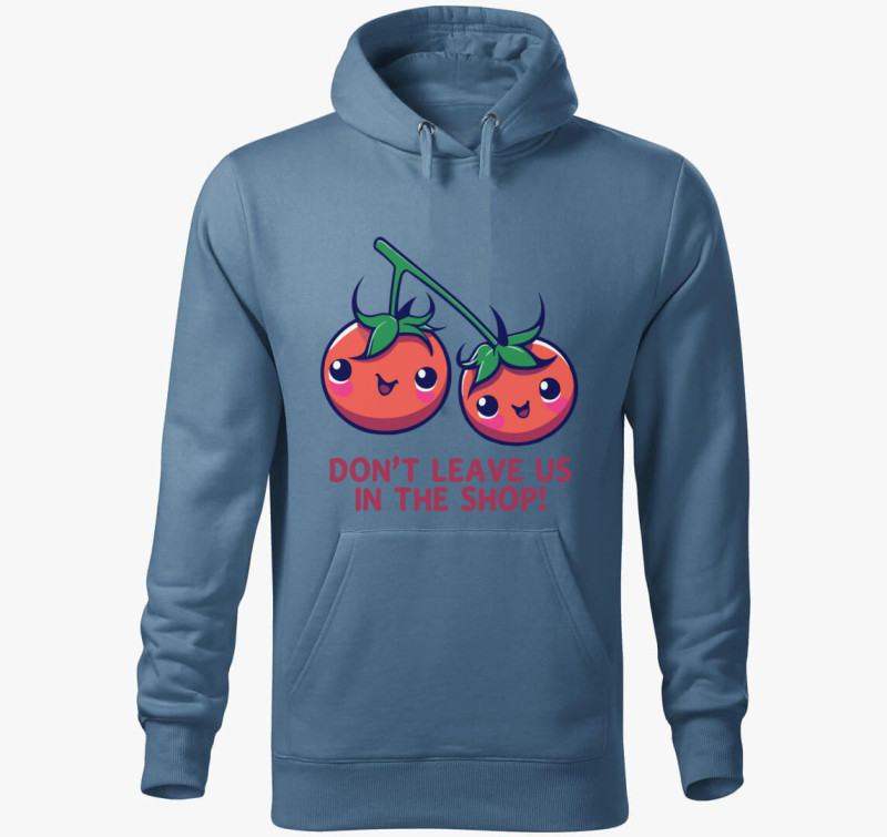 Shop tomato kapucnis pulóver — Farmerkék