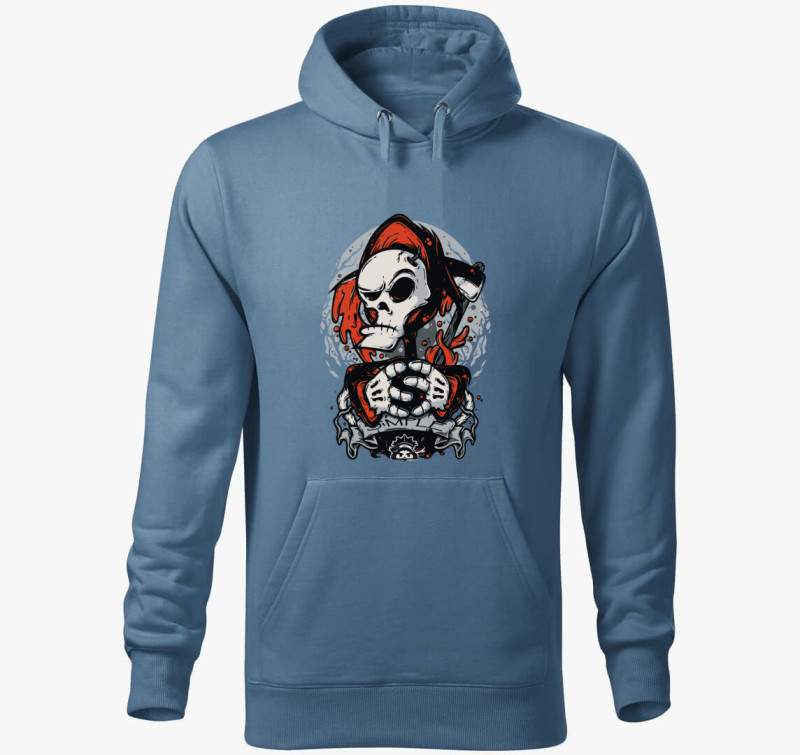 Billy és Mandy kalandjai a Kaszással kapucnis pulóver — Farmerkék